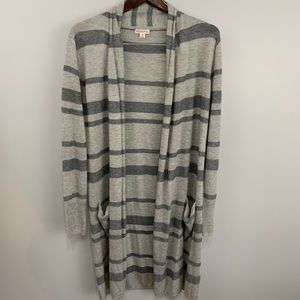Merona long sweater with pockets sz M